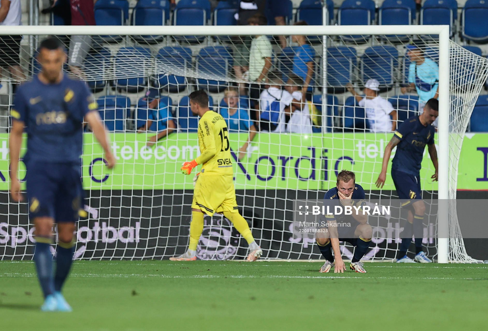 Sebastian Larsson of AIK looks dejected