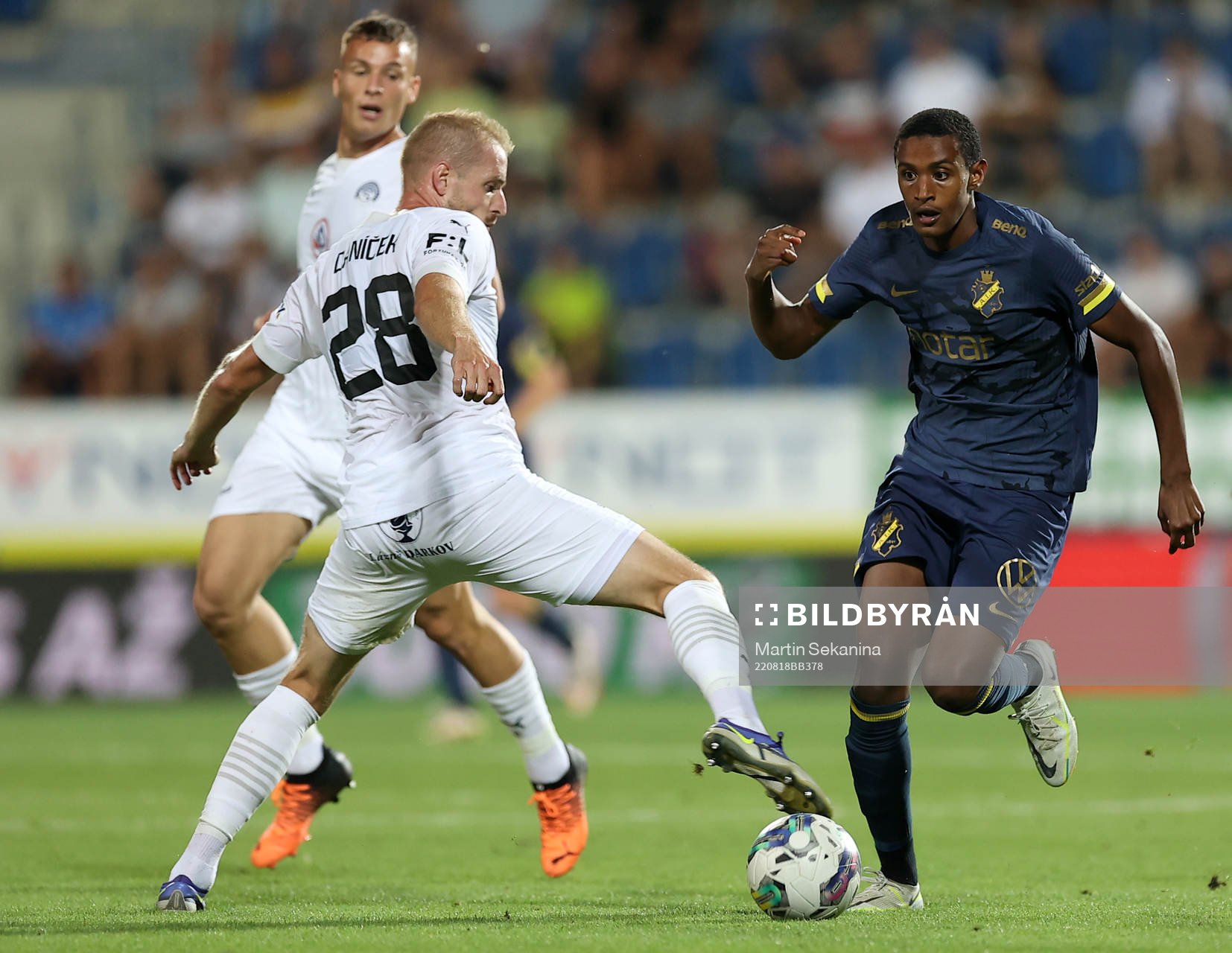 Vlastimil Danicek of Slovacko and Amar Abdirahman Ahmed