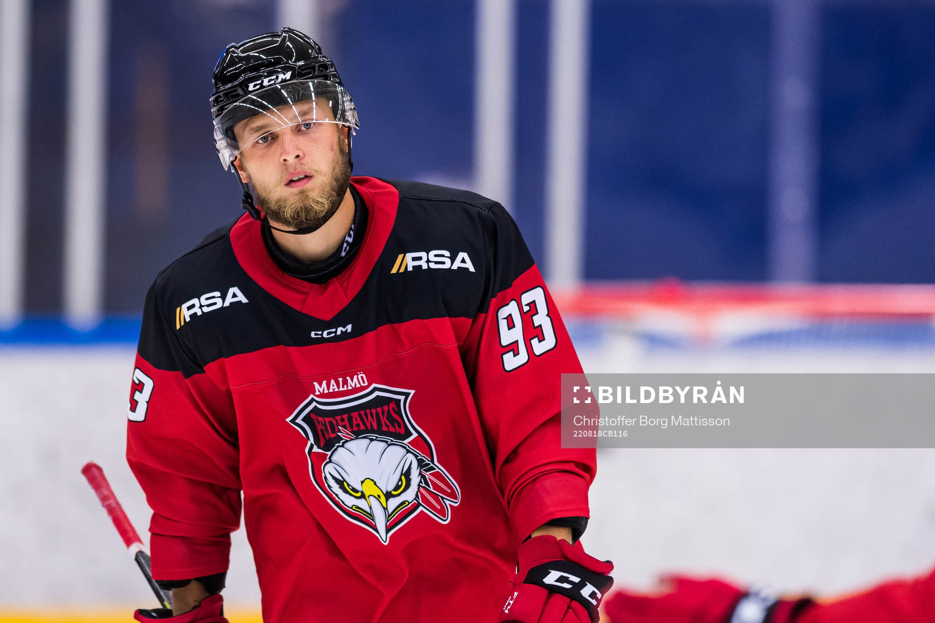 Malmö Redhawks Kristian Vesalainen jublar