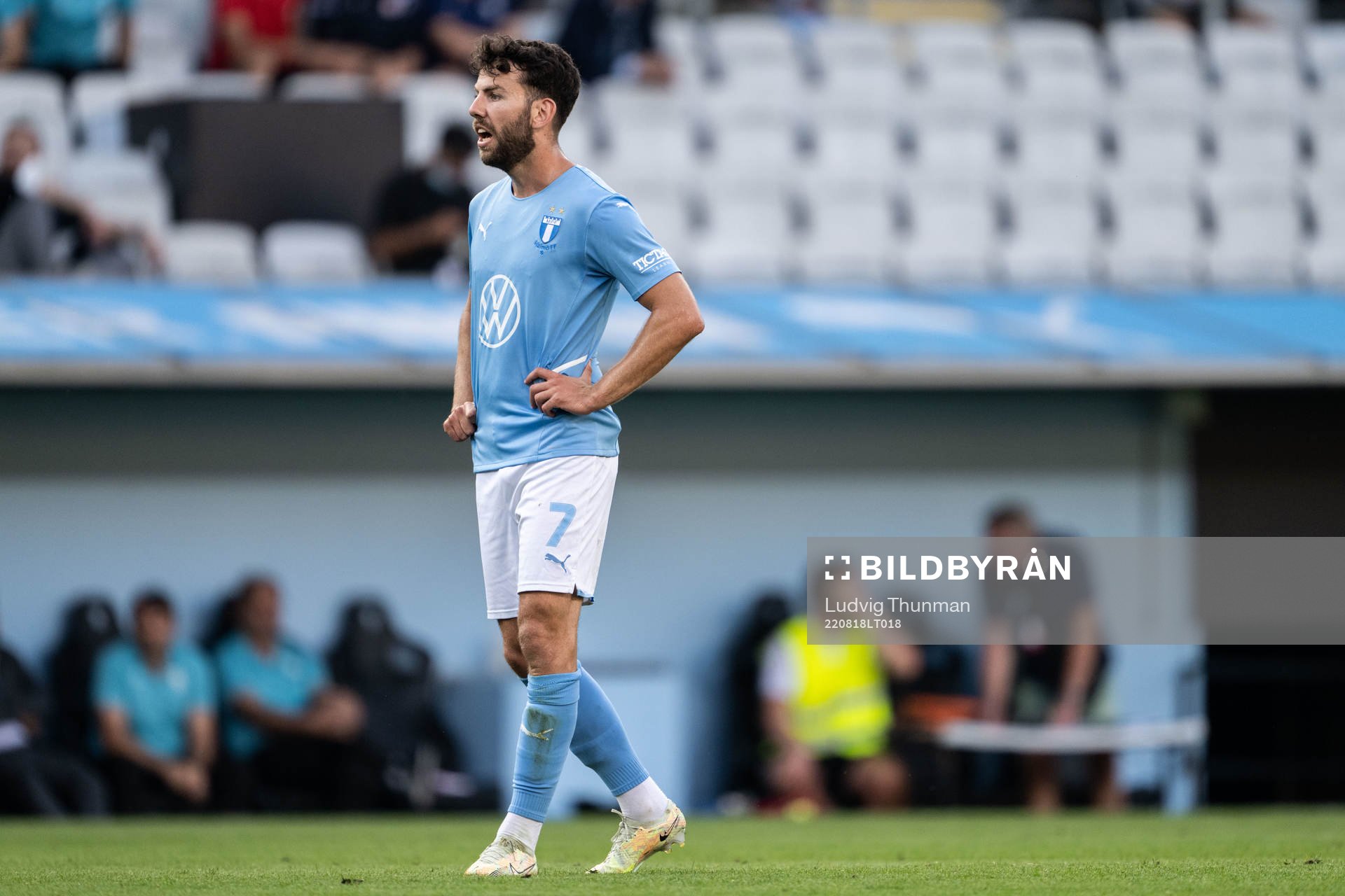 Erdal Rakip of Malmö FF looks dejected