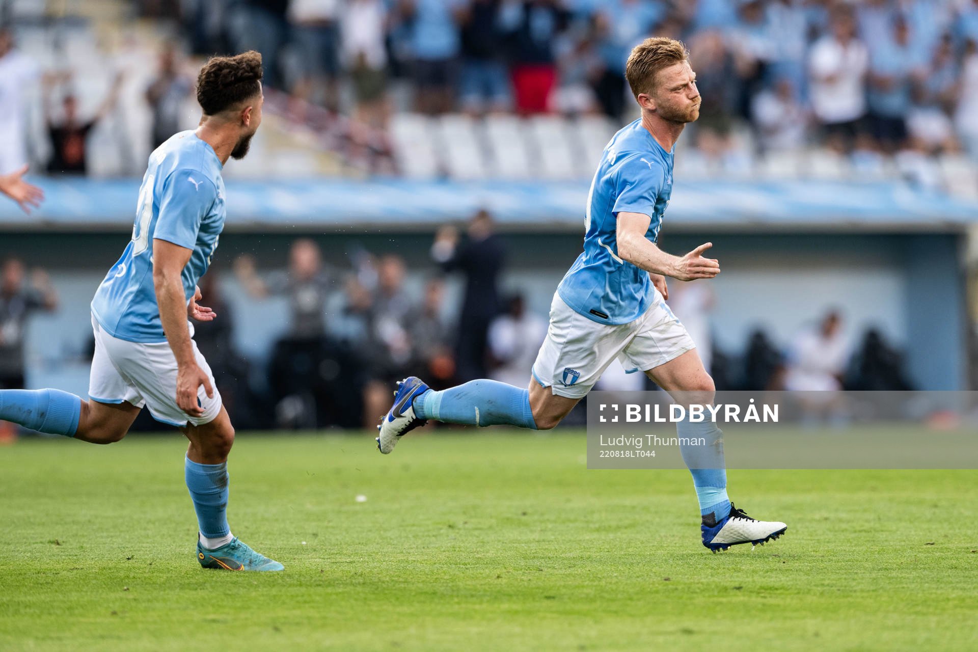 during the UEFA Europa League play-off match between Malmö
