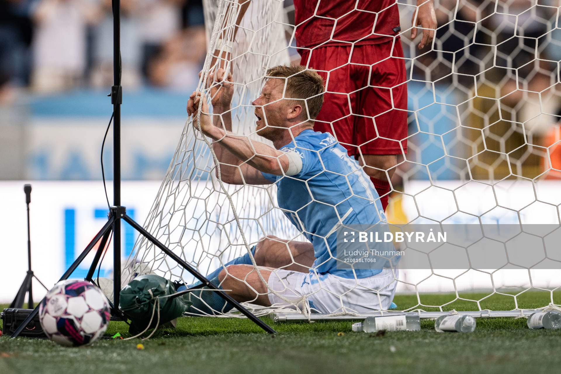 Anders Christiansen of Malmö FF looks dejected