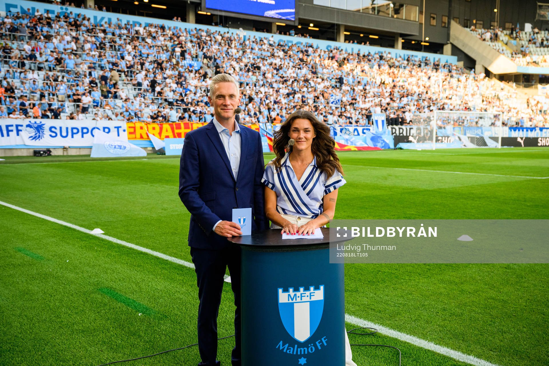Communication director Mattias Larsson and Saga Fredriksson