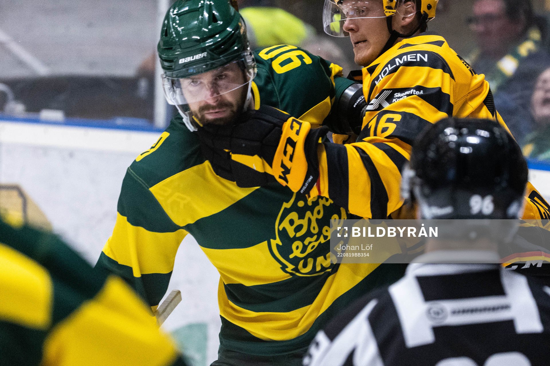 Björklövens Alex Hutchings och Skellefteås Linus