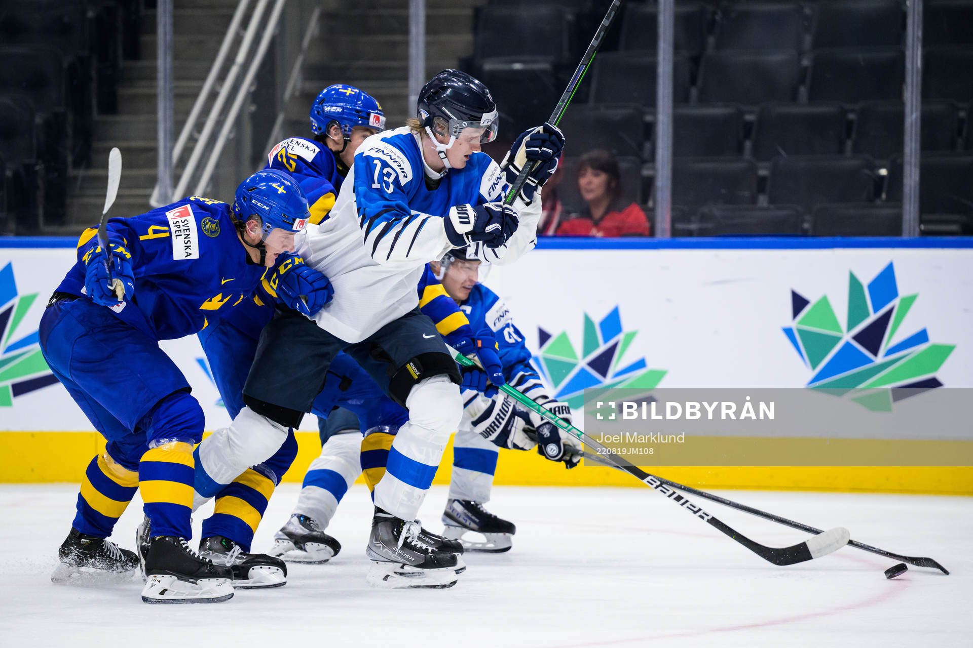 Emil Andrae and William Wallinder of Sweden in action