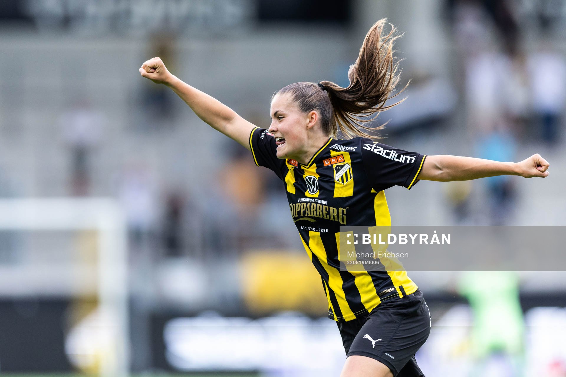 Häckens Hanna Wijk jublar