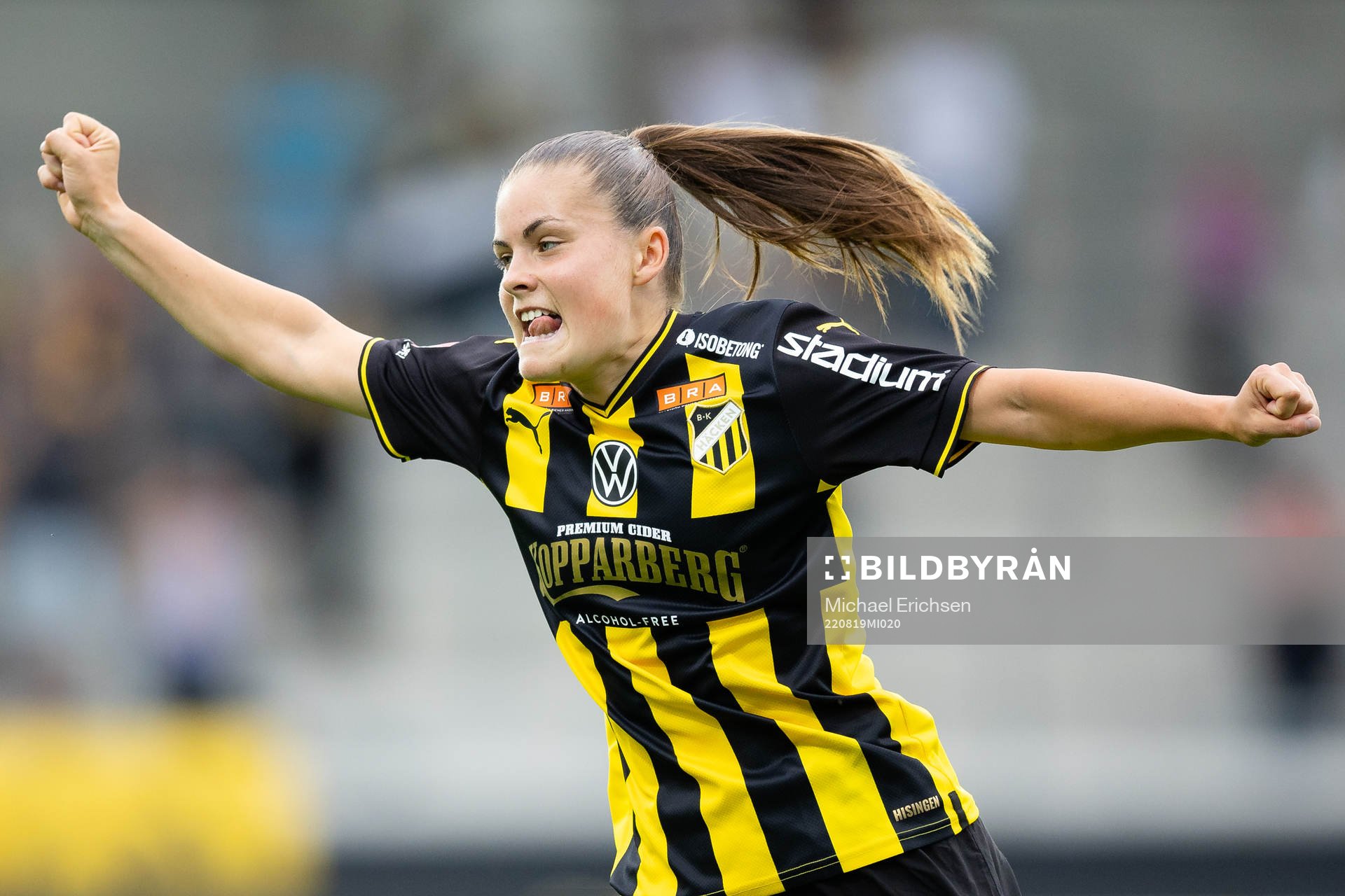Häckens Hanna Wijk jublar