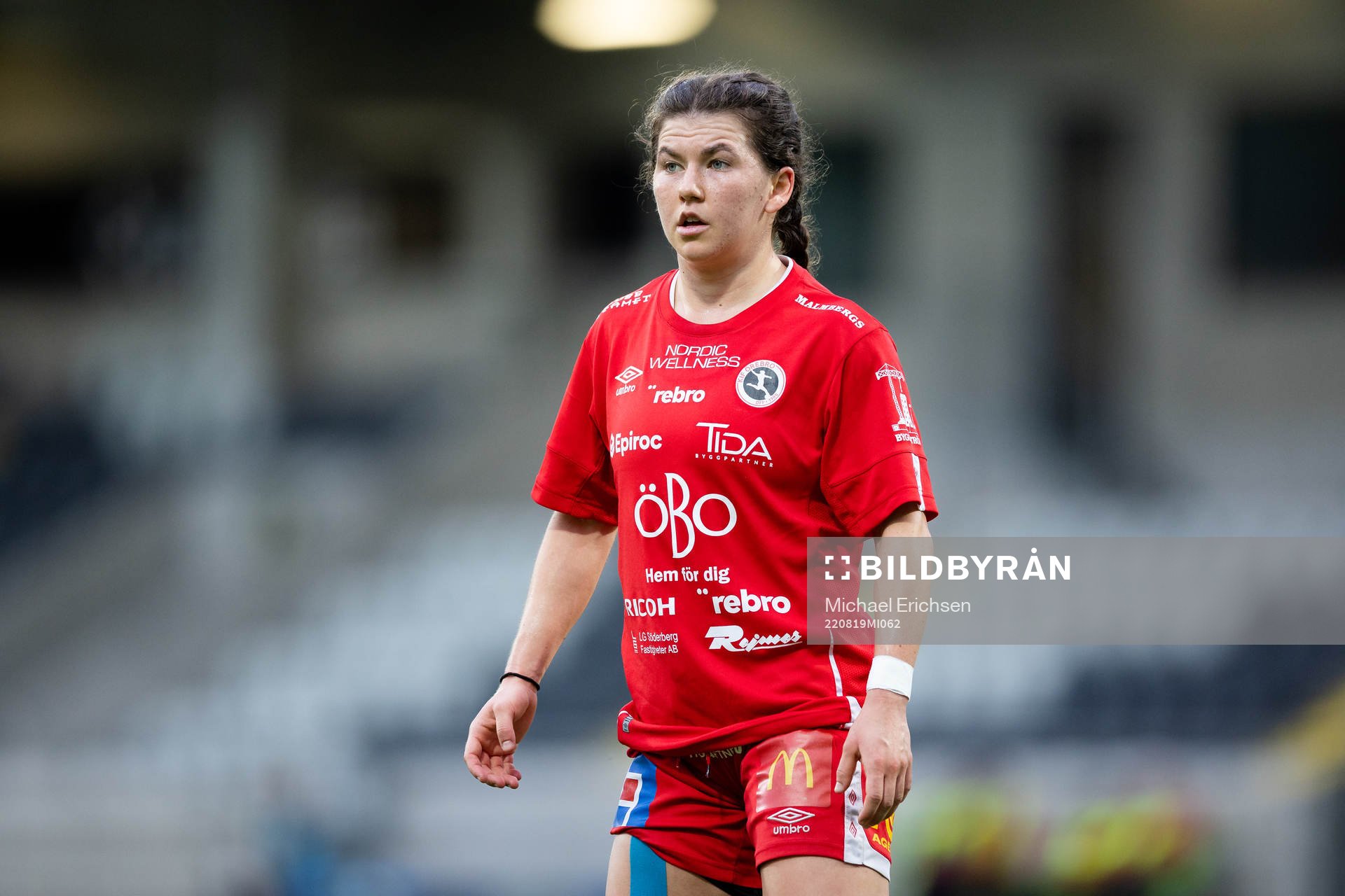 Örebros Elizabeth Pechersky under fotbollsmatchen i Damallsvenskan mellan Häcken och Örebro den 19 augusti 2022 i Göteborg. 