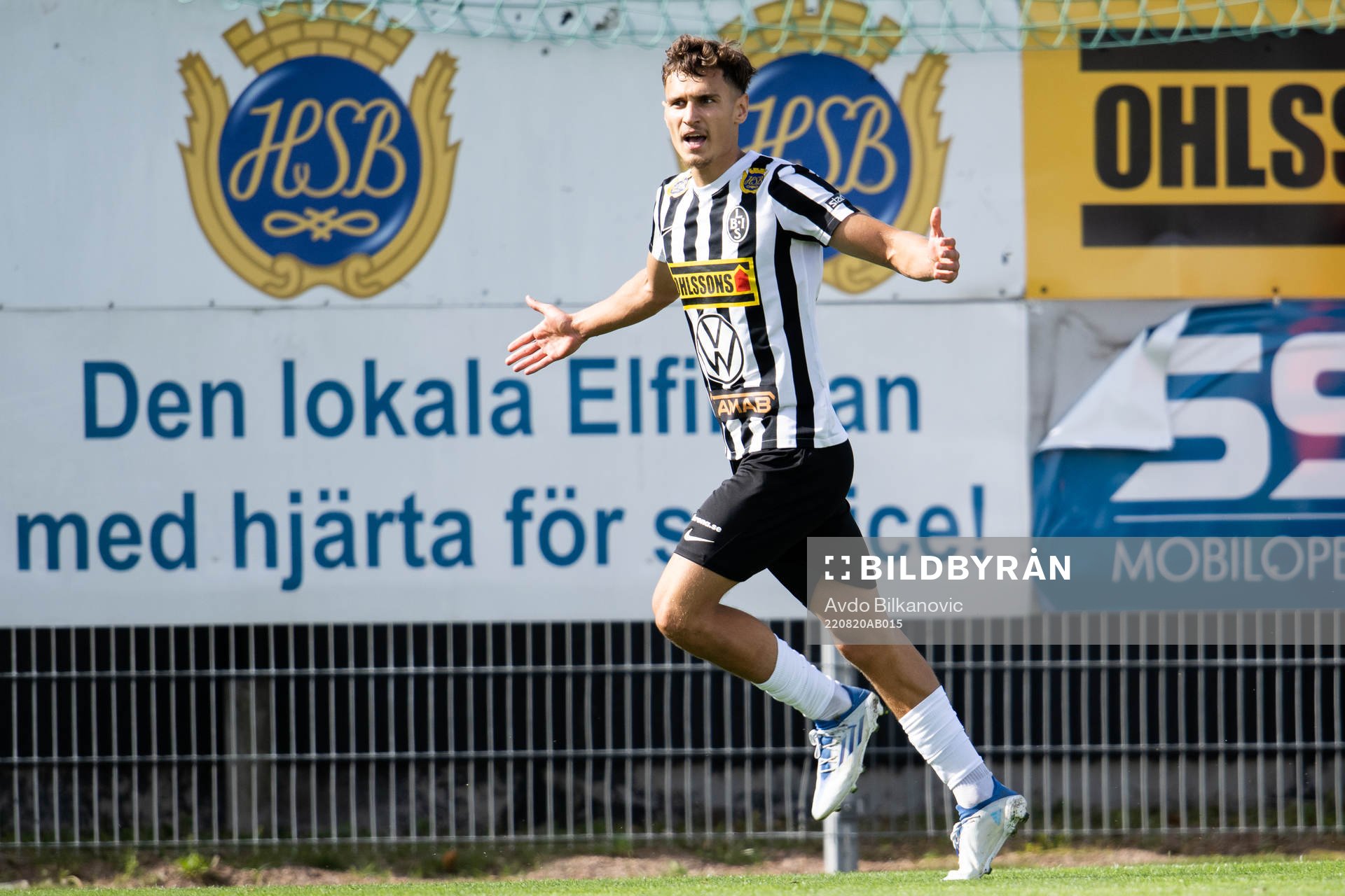 Landskronas Camil Jebara jublar