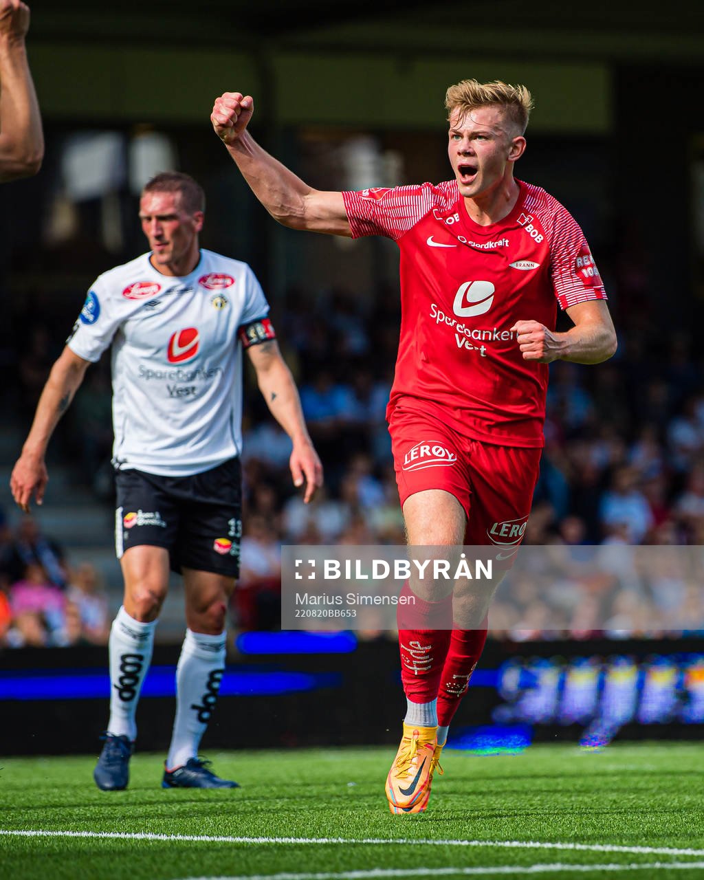 Aune Selland Heggebø of Brann celebrates