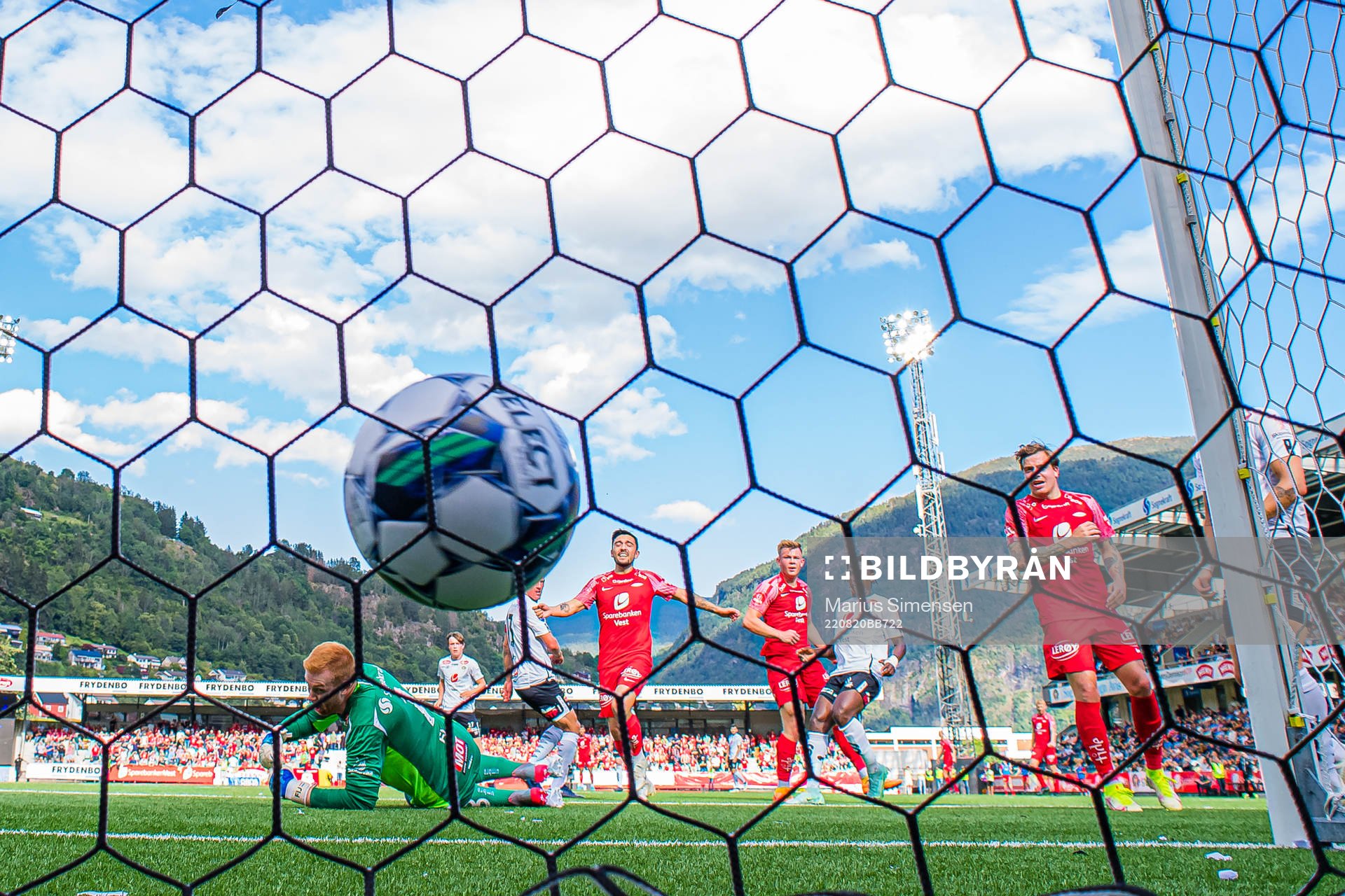 Aune Selland Heggebø of Brann scores the 0-2 goal