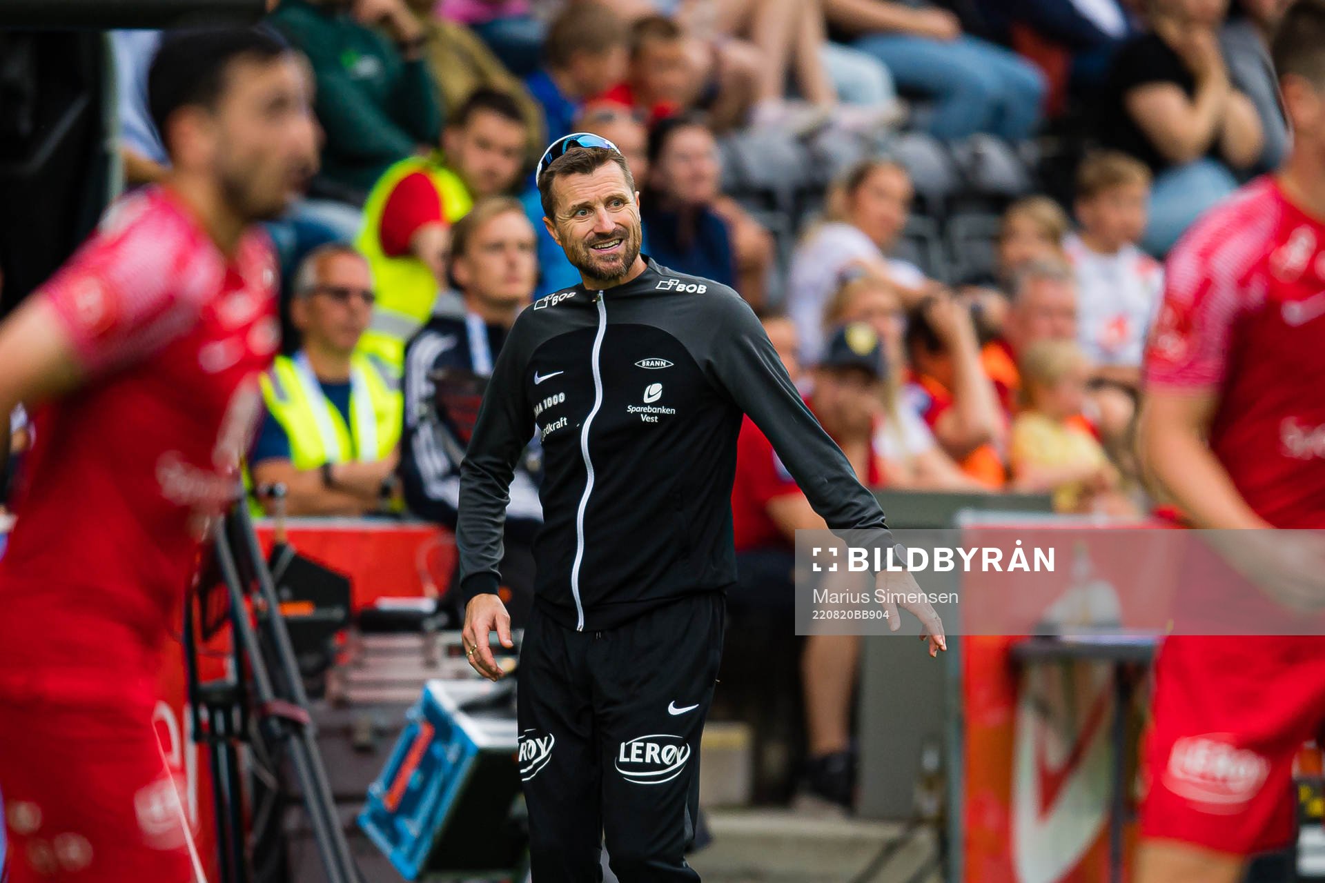 Eirik Horneland, head coach of Brann, during the OBOS-ligaen match between Sogndal and Brann on August 20, 2022 in Sogndal.