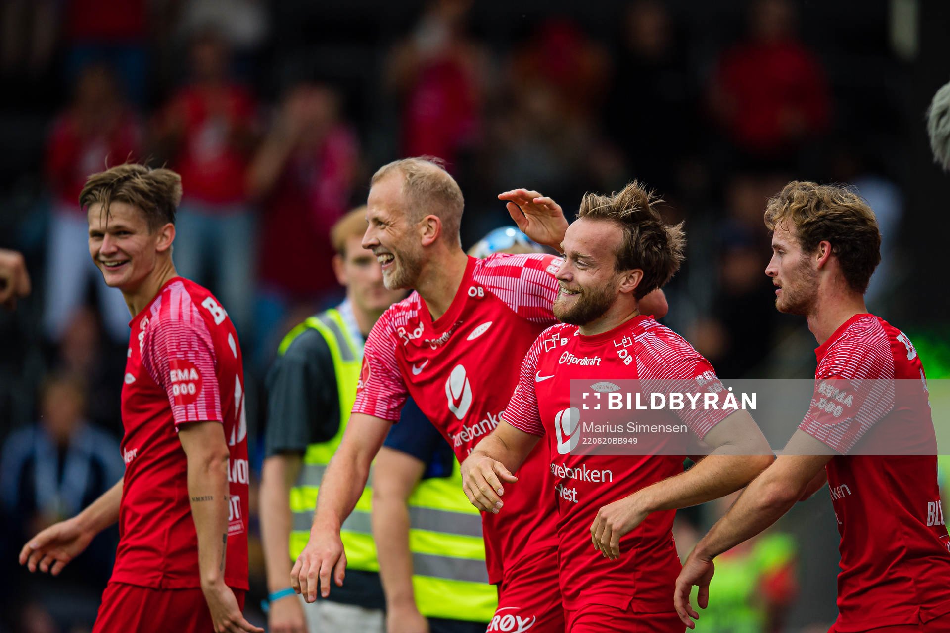 Bård Finne of Brann celebrates