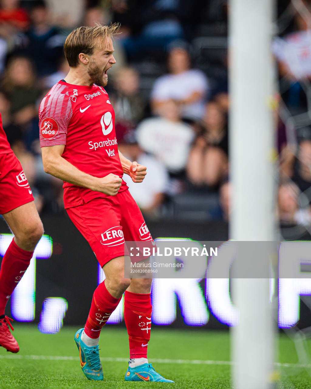 Bård Finne of Brann celebrates