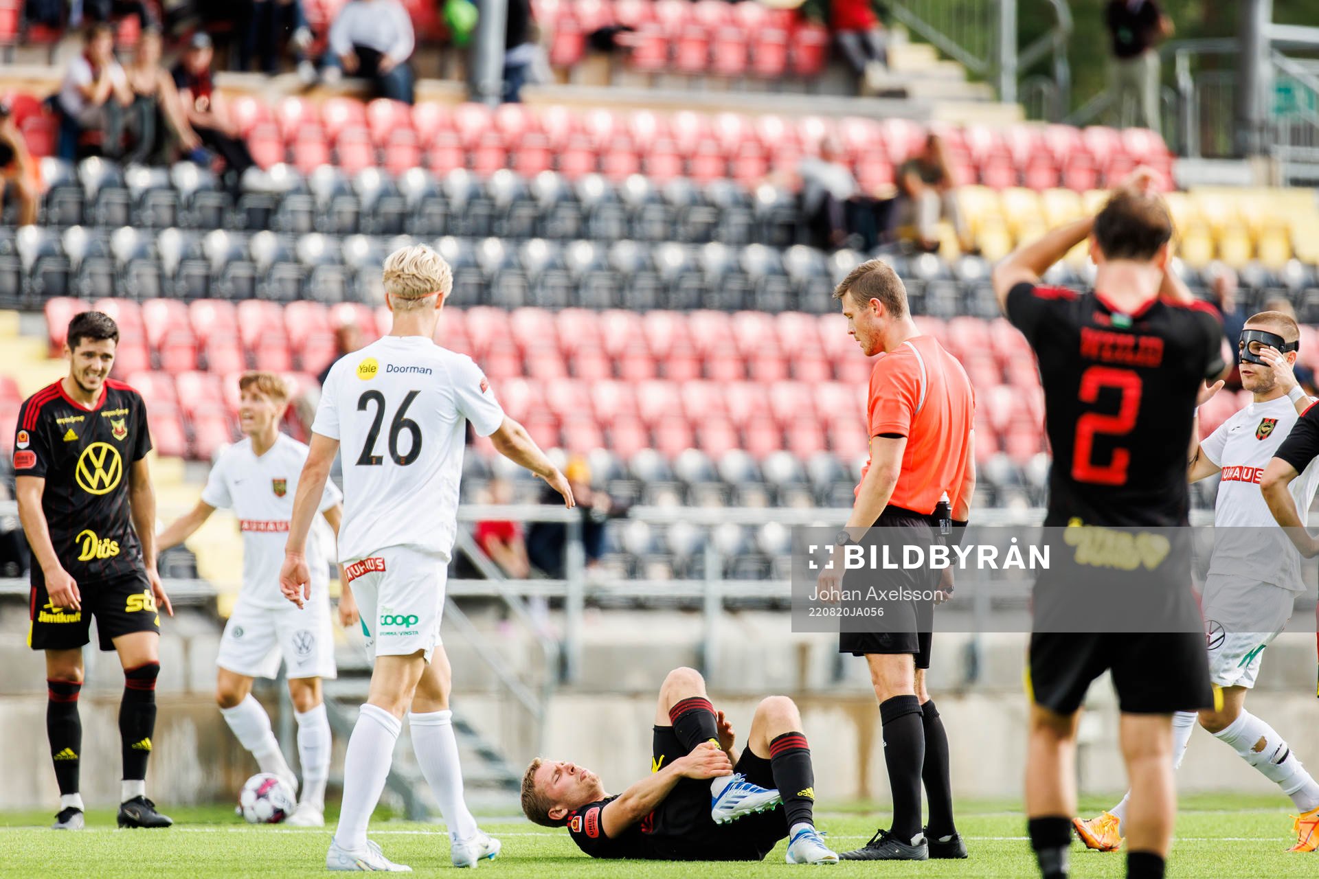 Östersunds Ludvig Fritzson  har ont