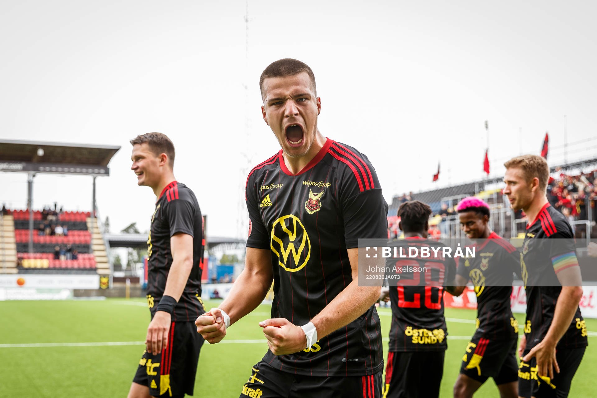 Östersunds Kristian Novak jublar