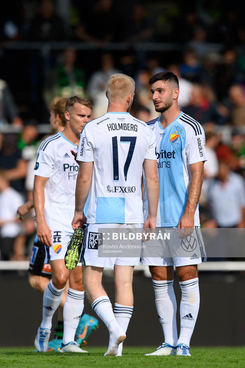 Djurgårdens Besard Sabovic deppar