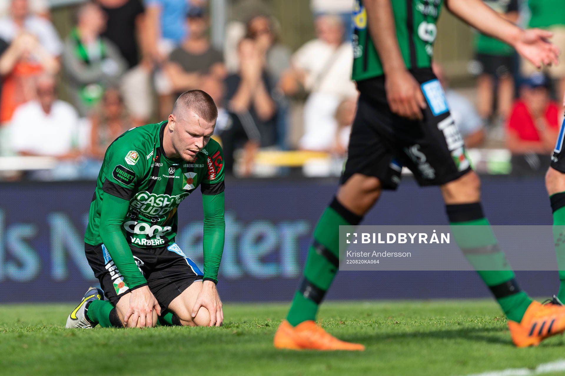 Varbergs Anton Liljenbäck deppar