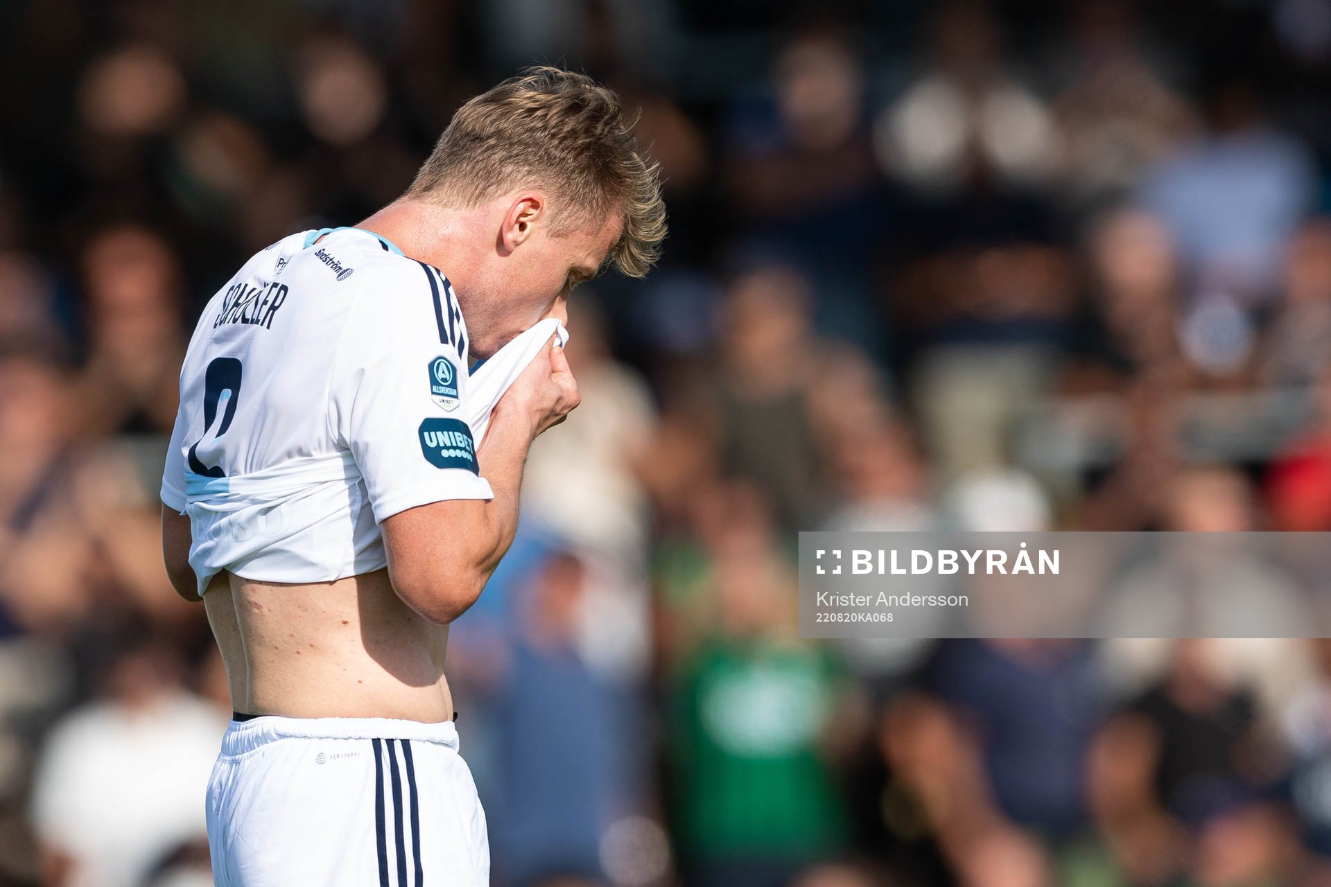 Djurgårdens Rasmus Schüller deppar
