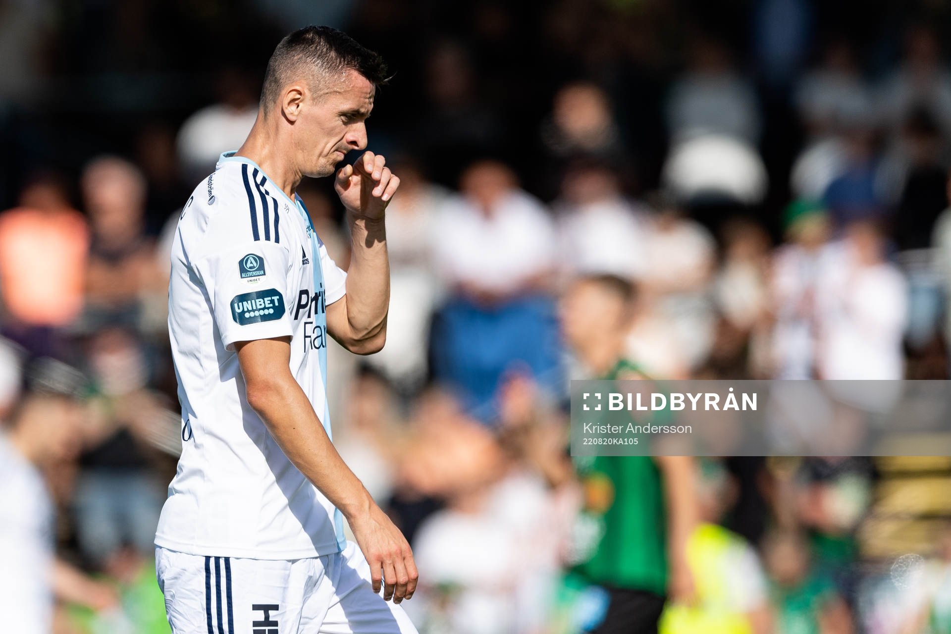 Djurgårdens Haris Radetinac deppar