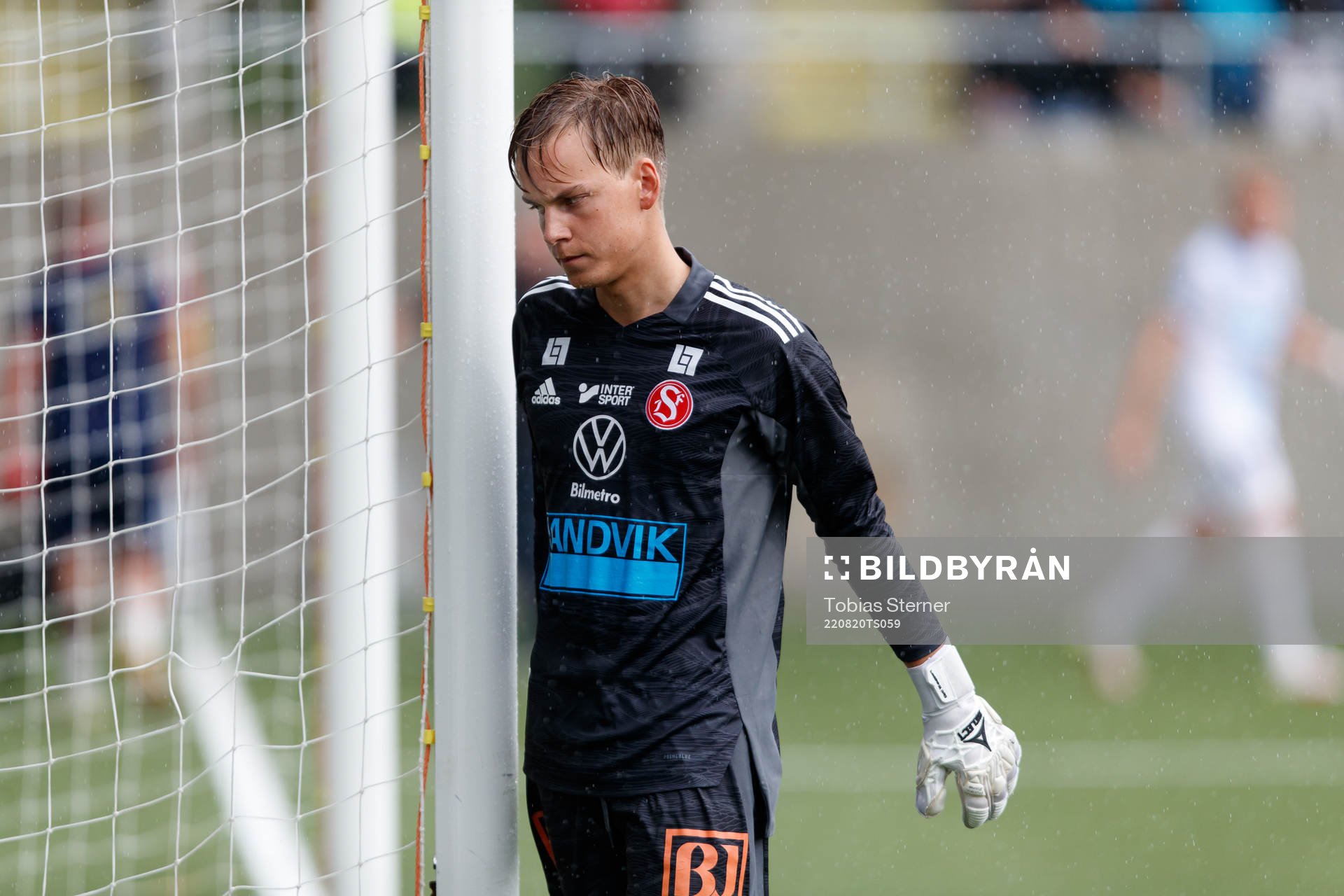 Sandvikens målvakt Hannes Sveijer deppar