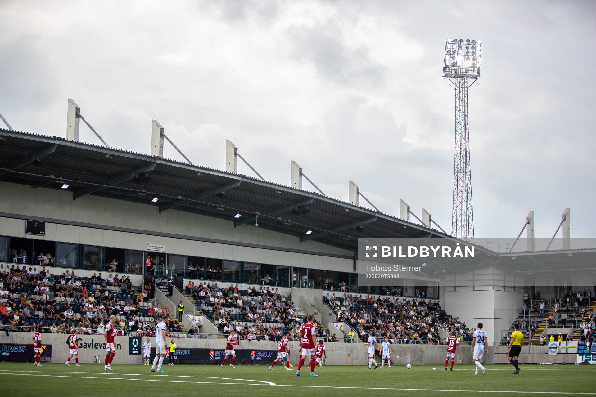 Gavlevallen under fotbollsmatchen i Ettan norra mellan Gefle och Sandviken den 20 augusti 2022 i Gävle. 