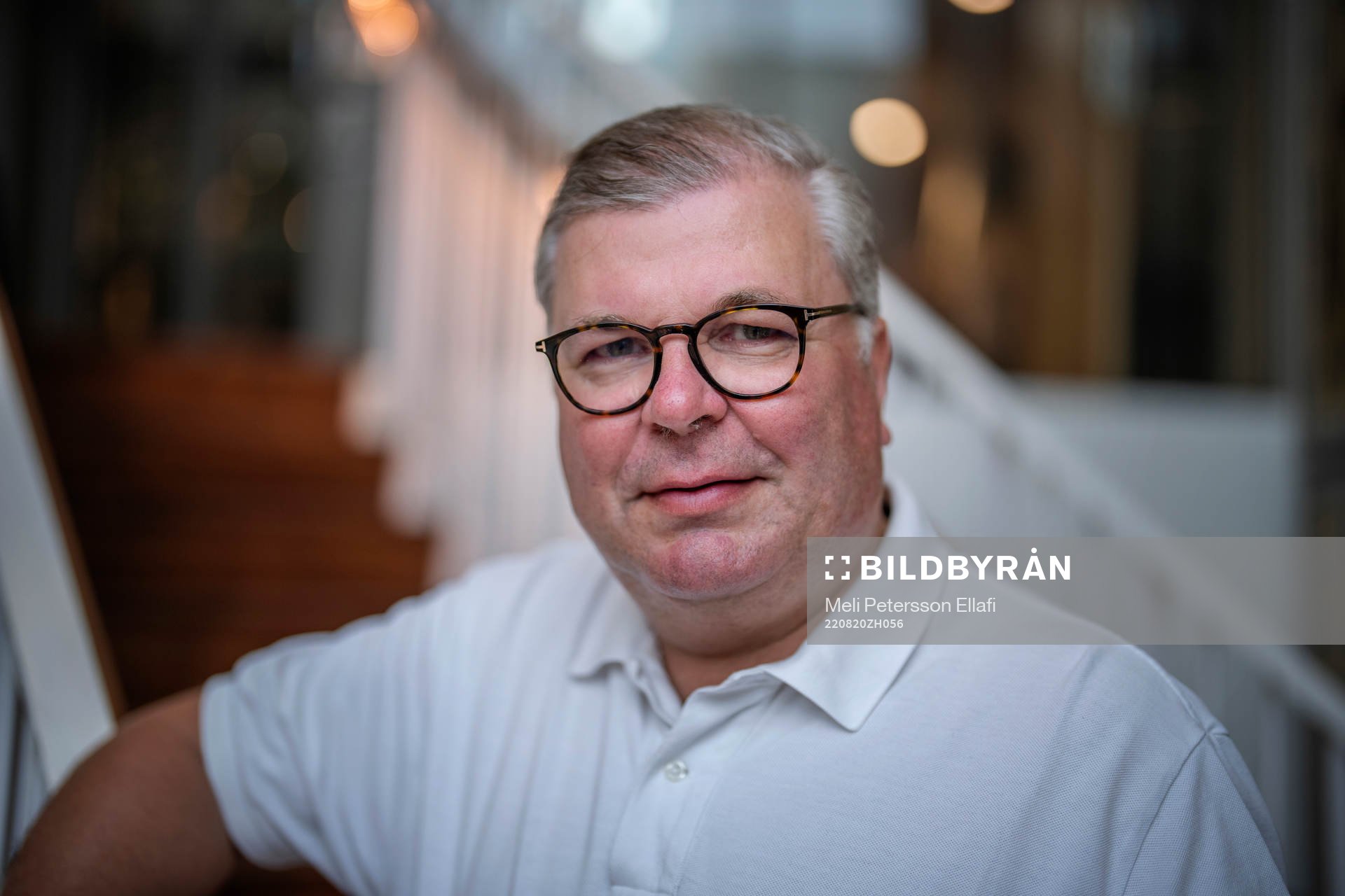 Ari Lahti, ordförande för finska fotbollsförbundet poserar för ett porträtt den 20 augusti 2022 på Scandic Continental i Stockholm. 