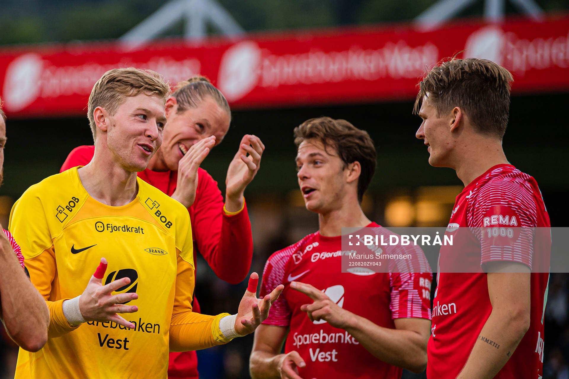 Mathias Lønne Dyngeland and David Møller Wolfe of Brann