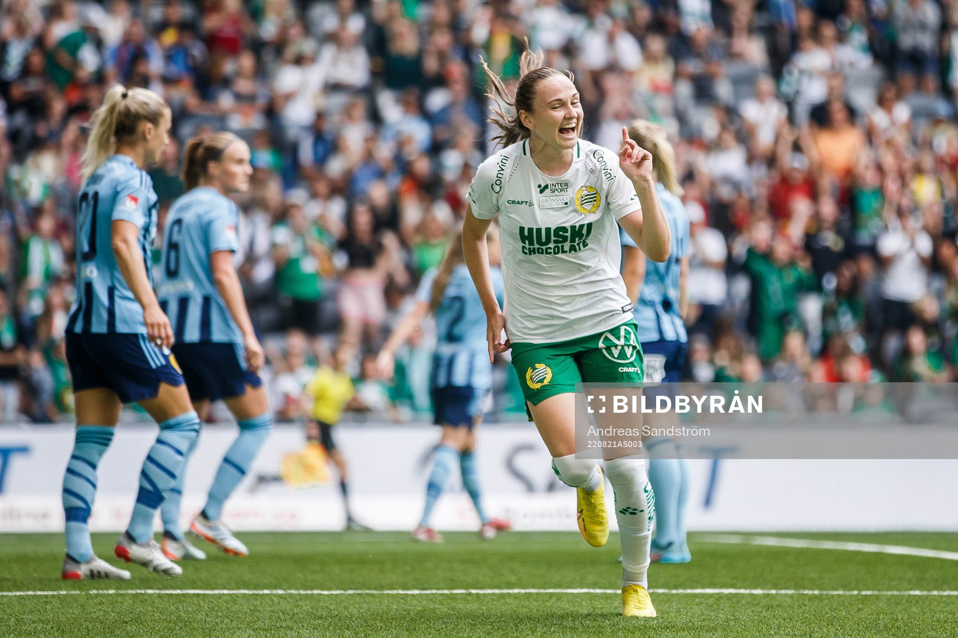 Hammarbys Vilde Hasund jublar