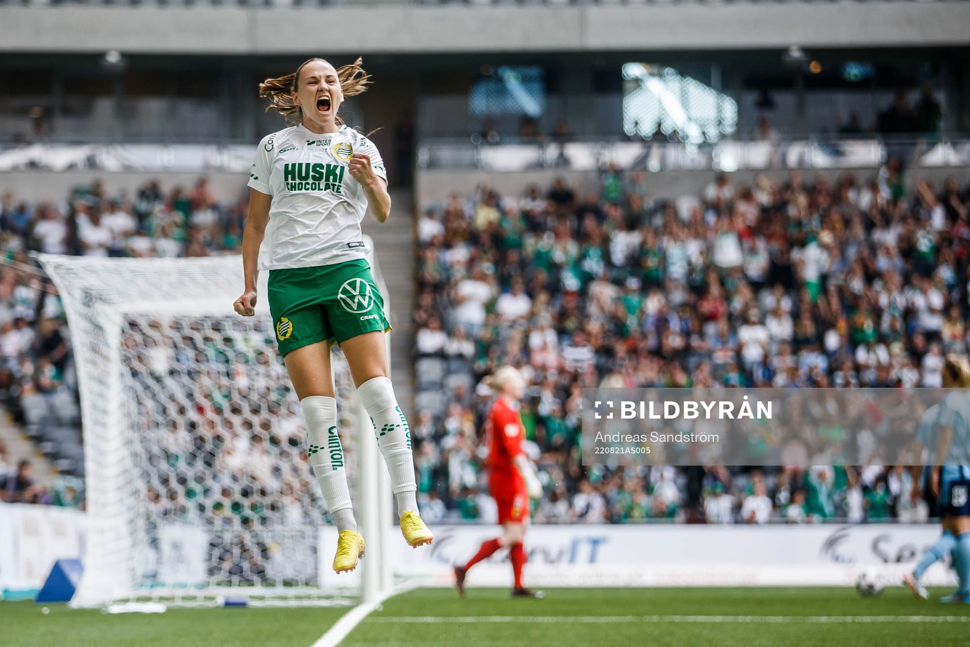 Hammarbys Vilde Hasund jublar