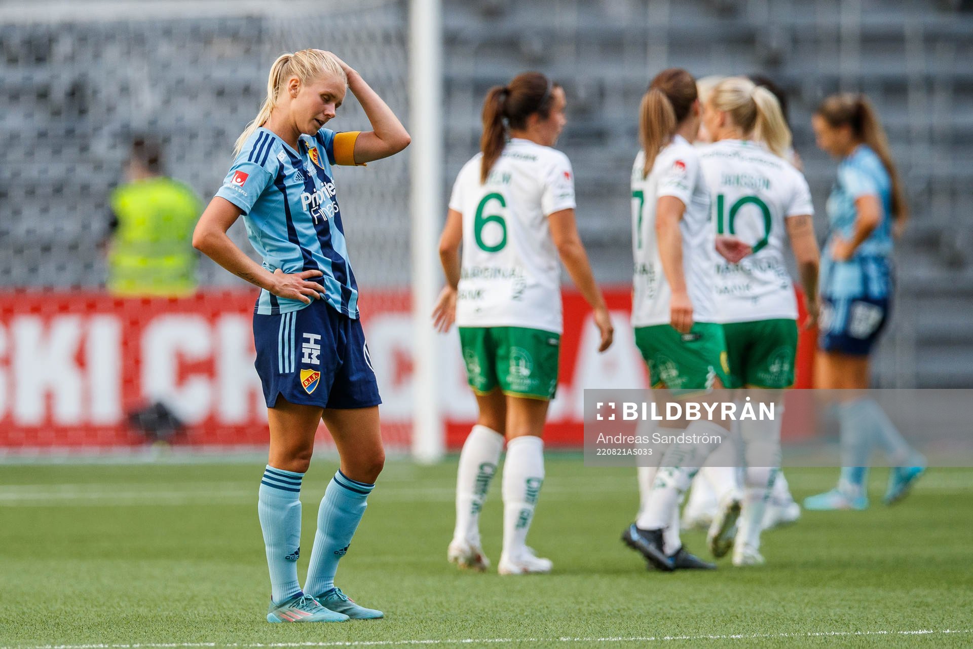 Djurgårdens Nellie Lilja deppar