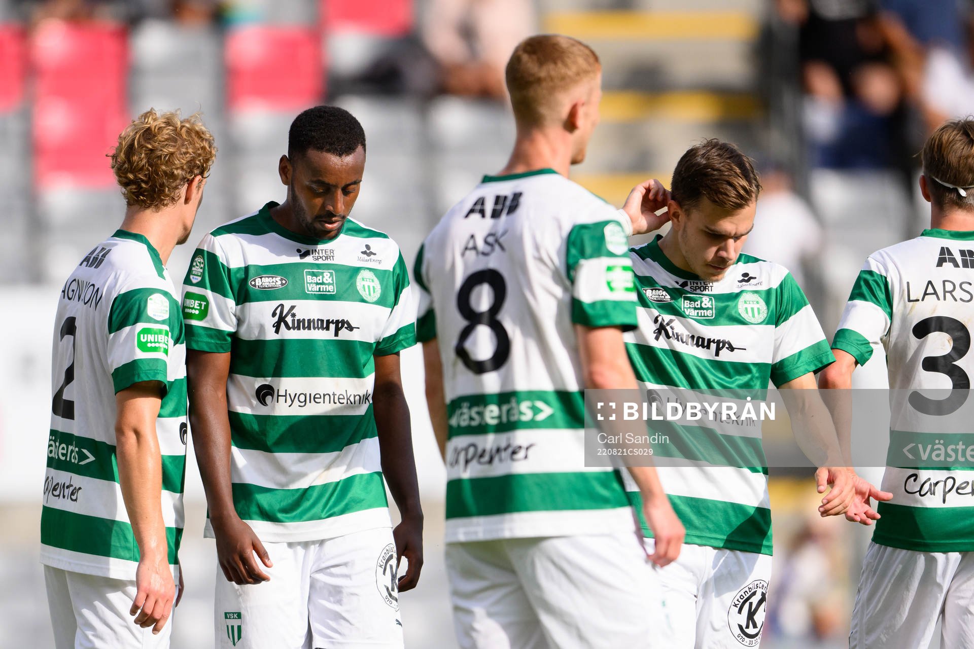 Västerås SKs Theodore Rask och Dusan Jajic deppar