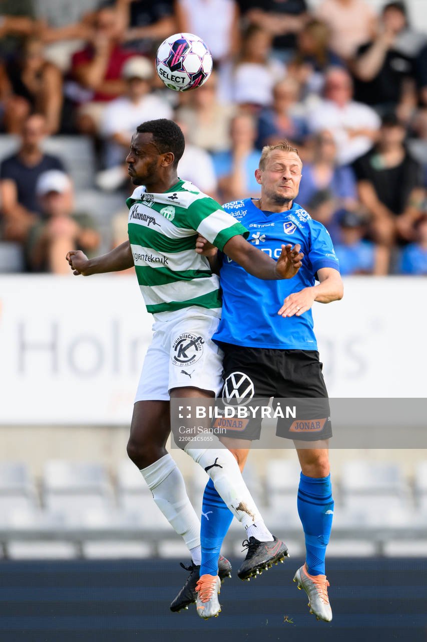 Västerås SKs Theodore Rask och Halmstads Joel Allansson