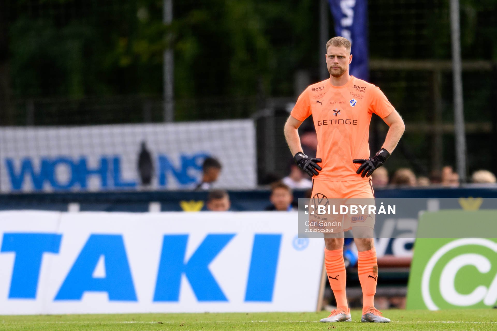 Halmstads målvakt Malkolm Nilsson Säfqvist