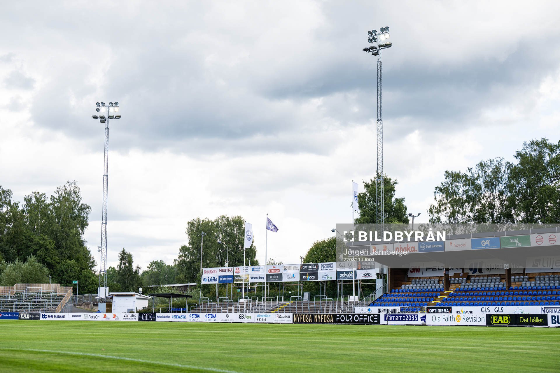 Läktare på Finnvedsvallen