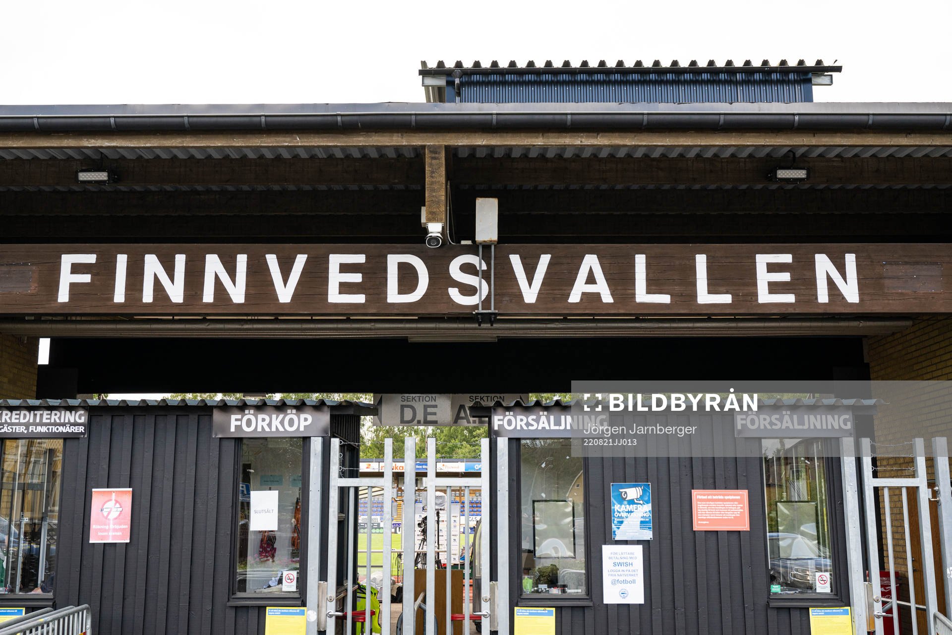 Entrén till Finnvedsvallen