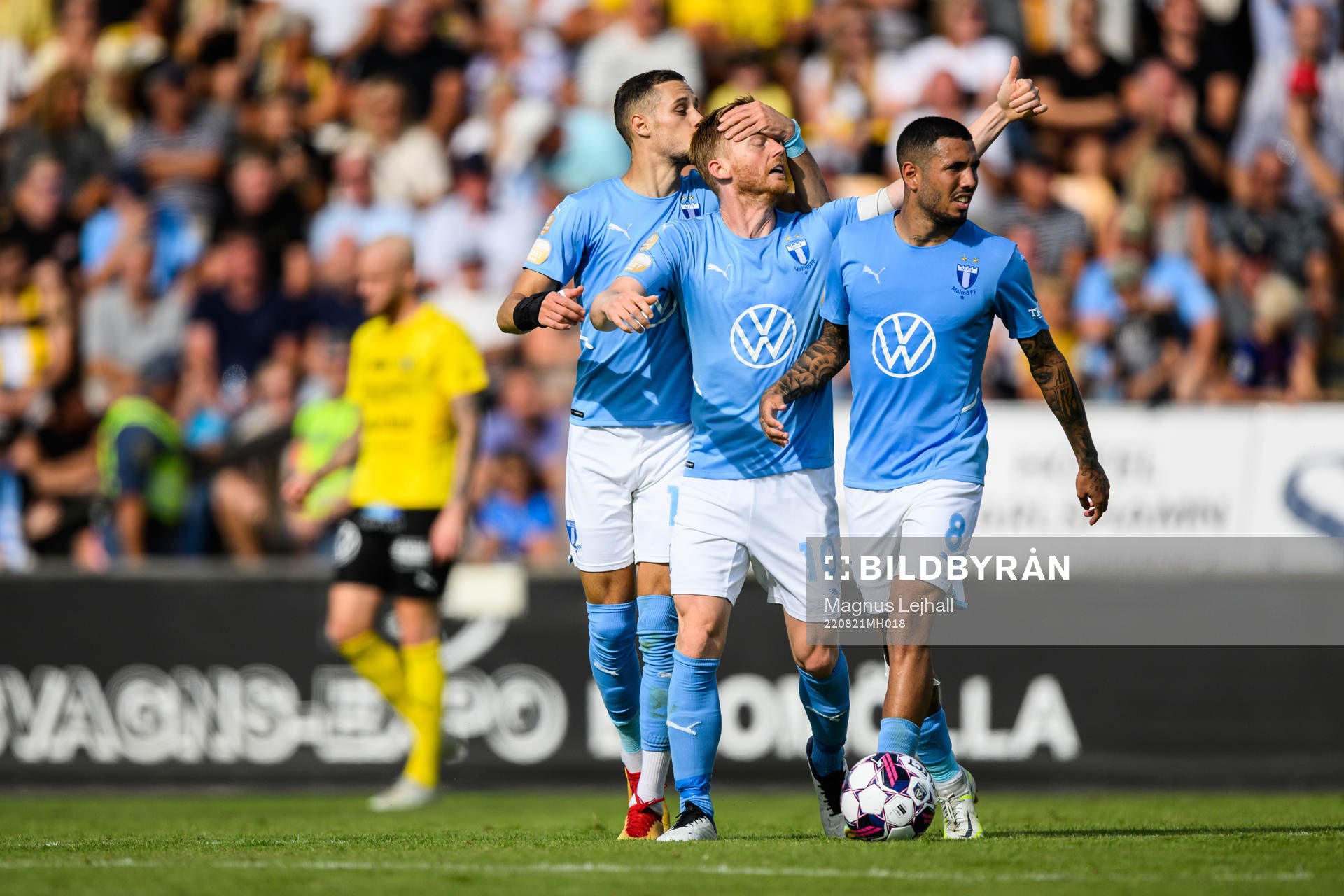 Malmö FFs Veljko Birmancevic, Anders Christiansen och