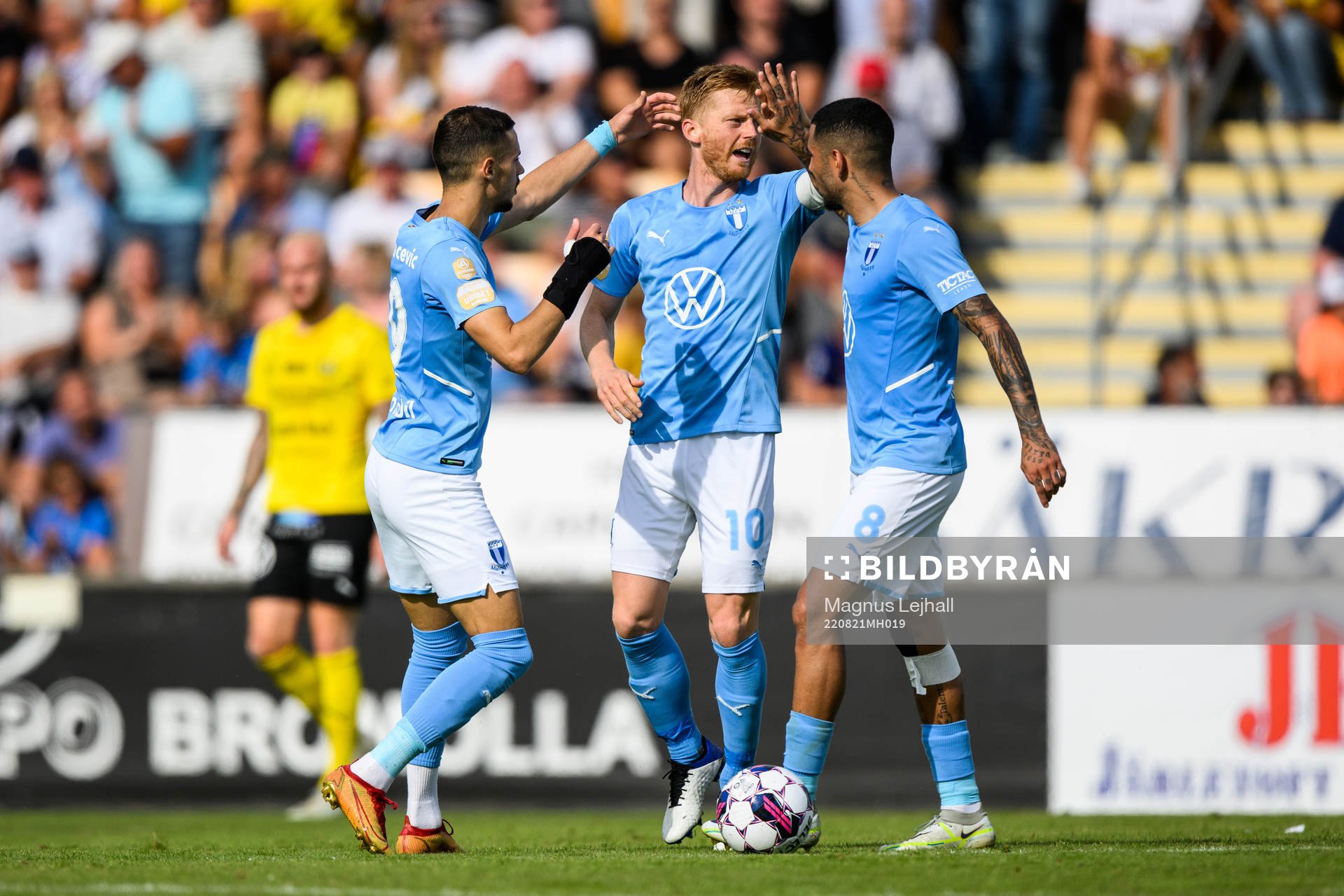 Malmö FFs Veljko Birmancevic, Anders Christiansen och