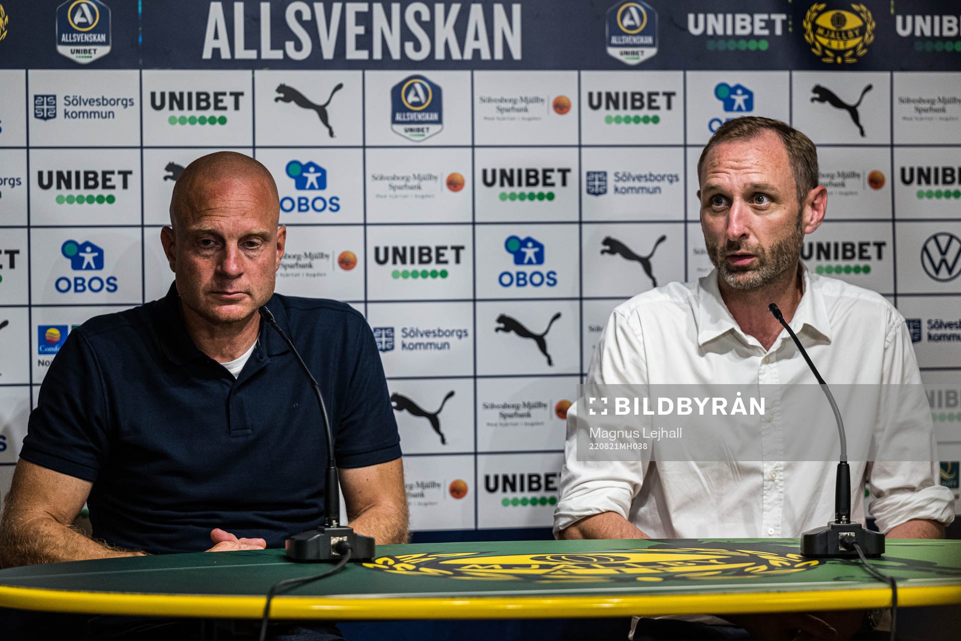 Mjällbys tränare Andreas Brännström och Malmö FFs