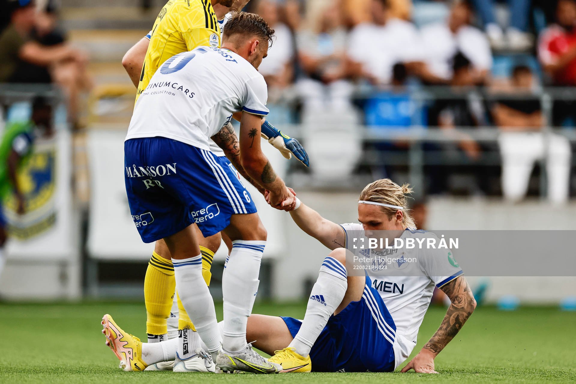 IFK Norrköpings Arnor Sigurdsson har ont