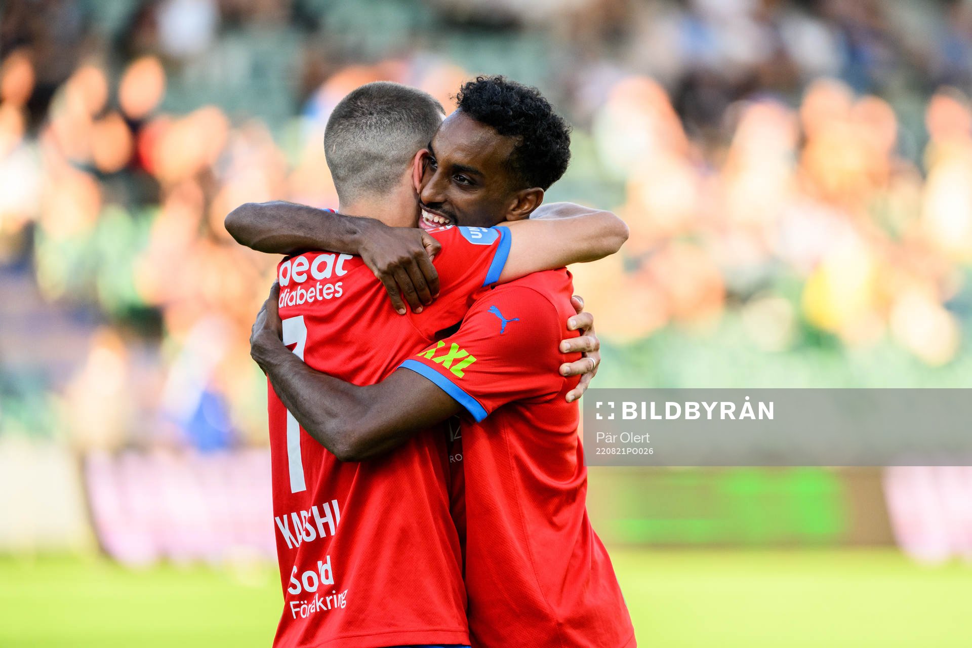 Helsingborgs Arian Kabashi jublar