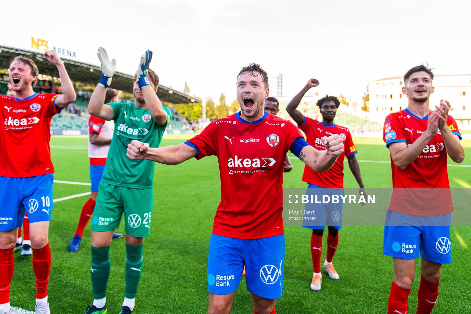 Helsingborgs Viljormur Davidsen jublar