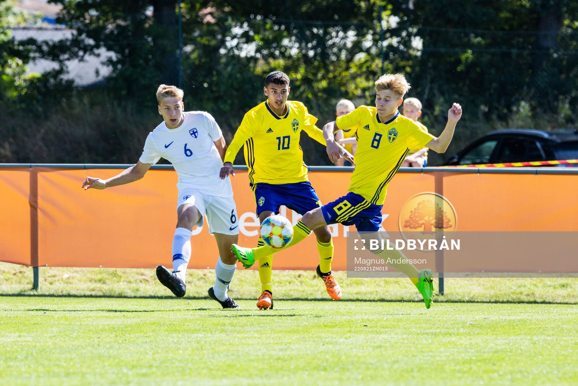 Finlands David Weiss och Sveriges Fadi Halawi och Måns