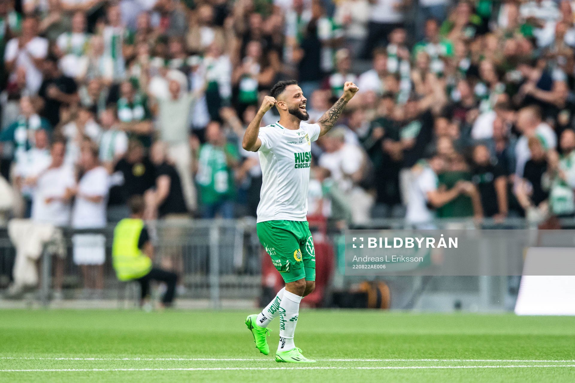 Hammarbys Mohanad Jeahze jublar