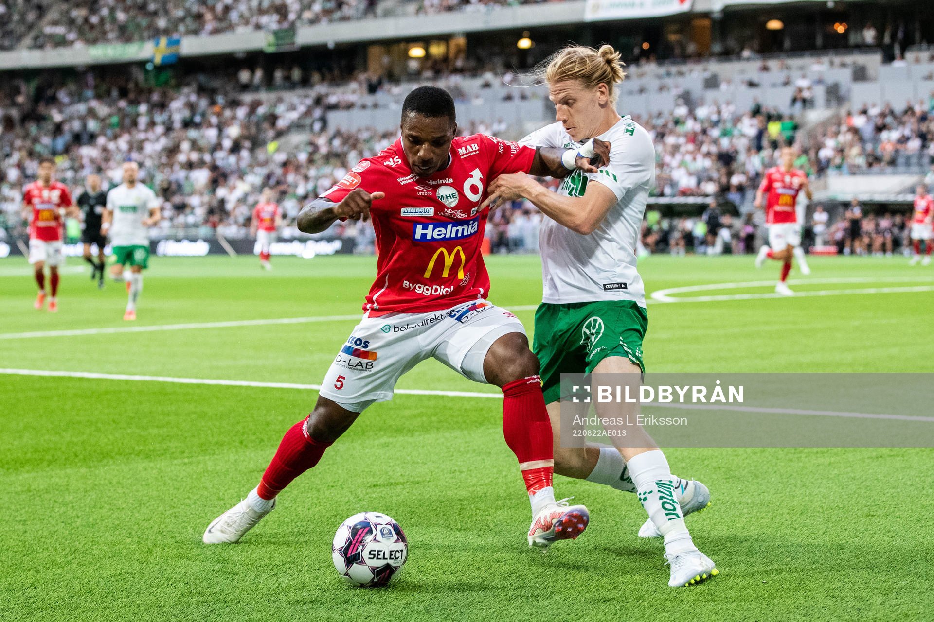 Degerfors Joseph-Claude Agyeman Gyau och Hammarbys Gustav