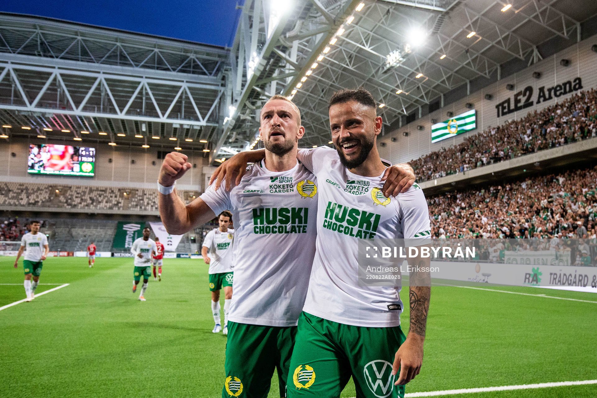 Hammarbys Veton Berisha jublar