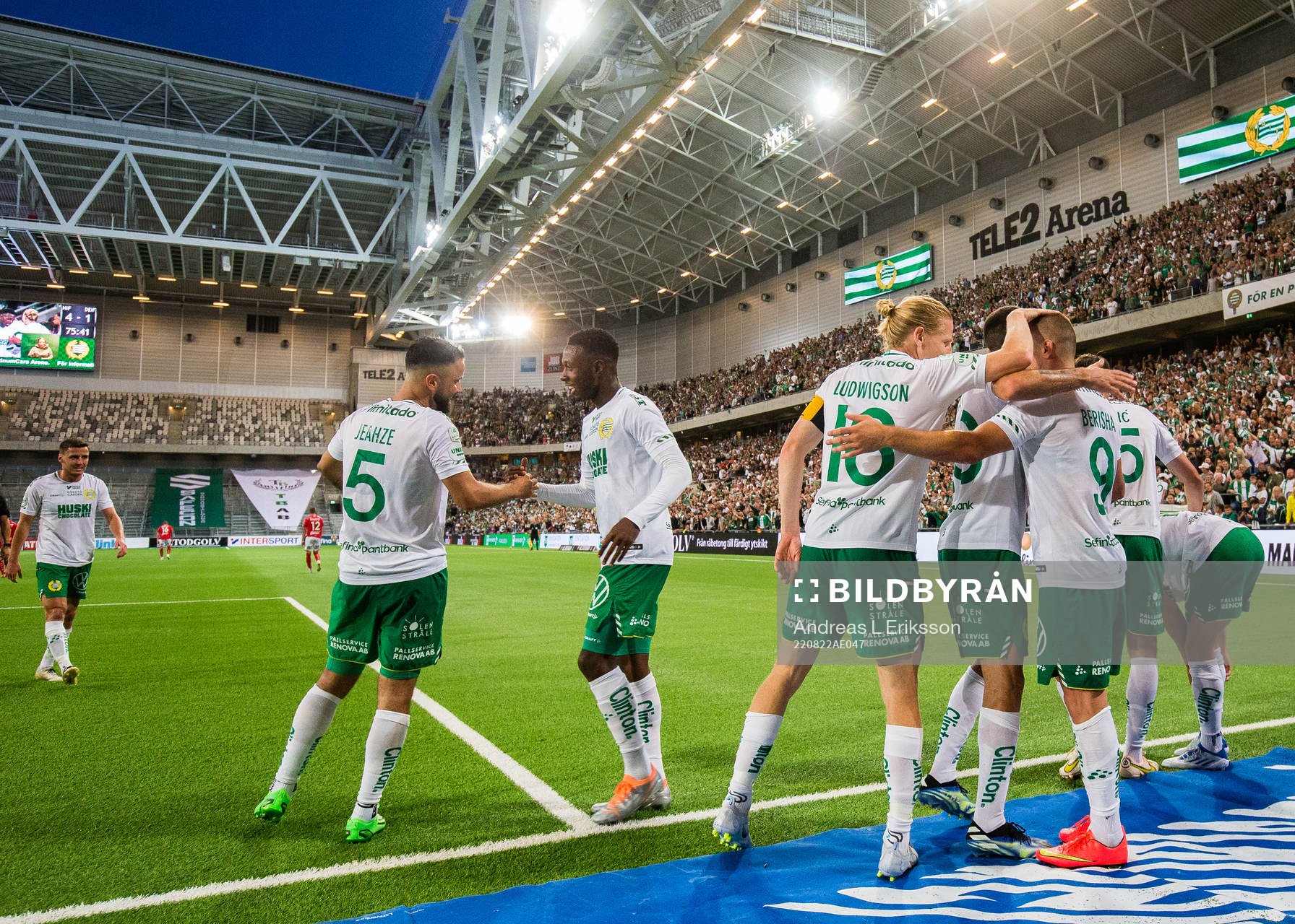 Hammarbys Mohanad Jeahze, Bubacarr Trawally, Gustav