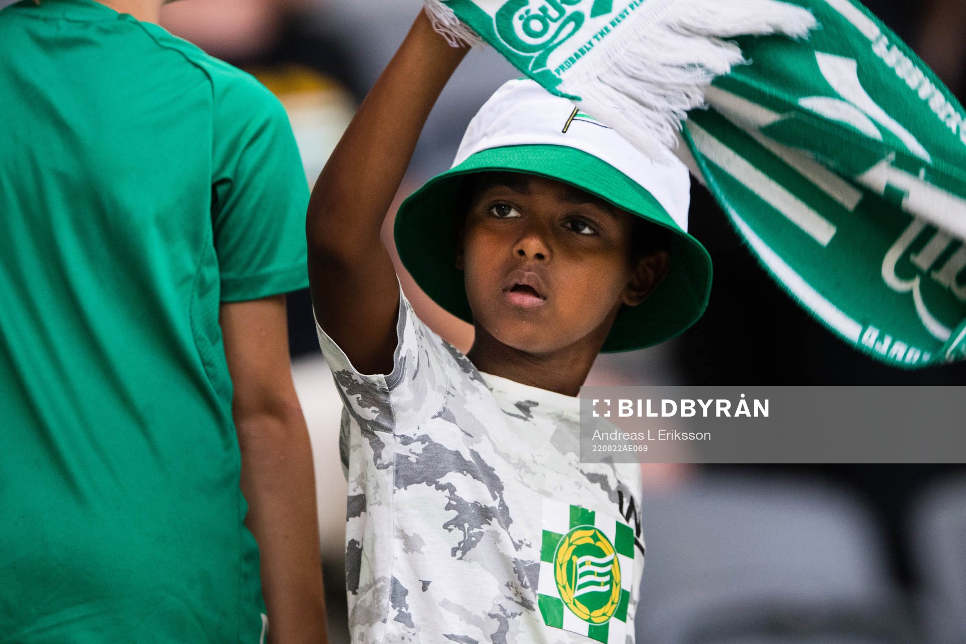 En ung supporter till Hammarby