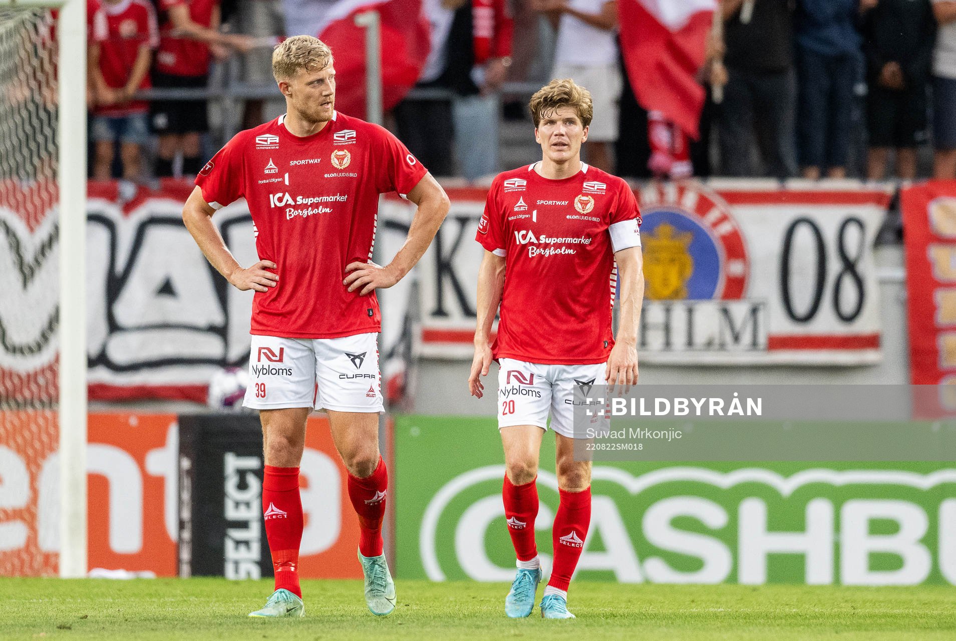 Kalmars Lars Sætra och Oliver Berg deppar