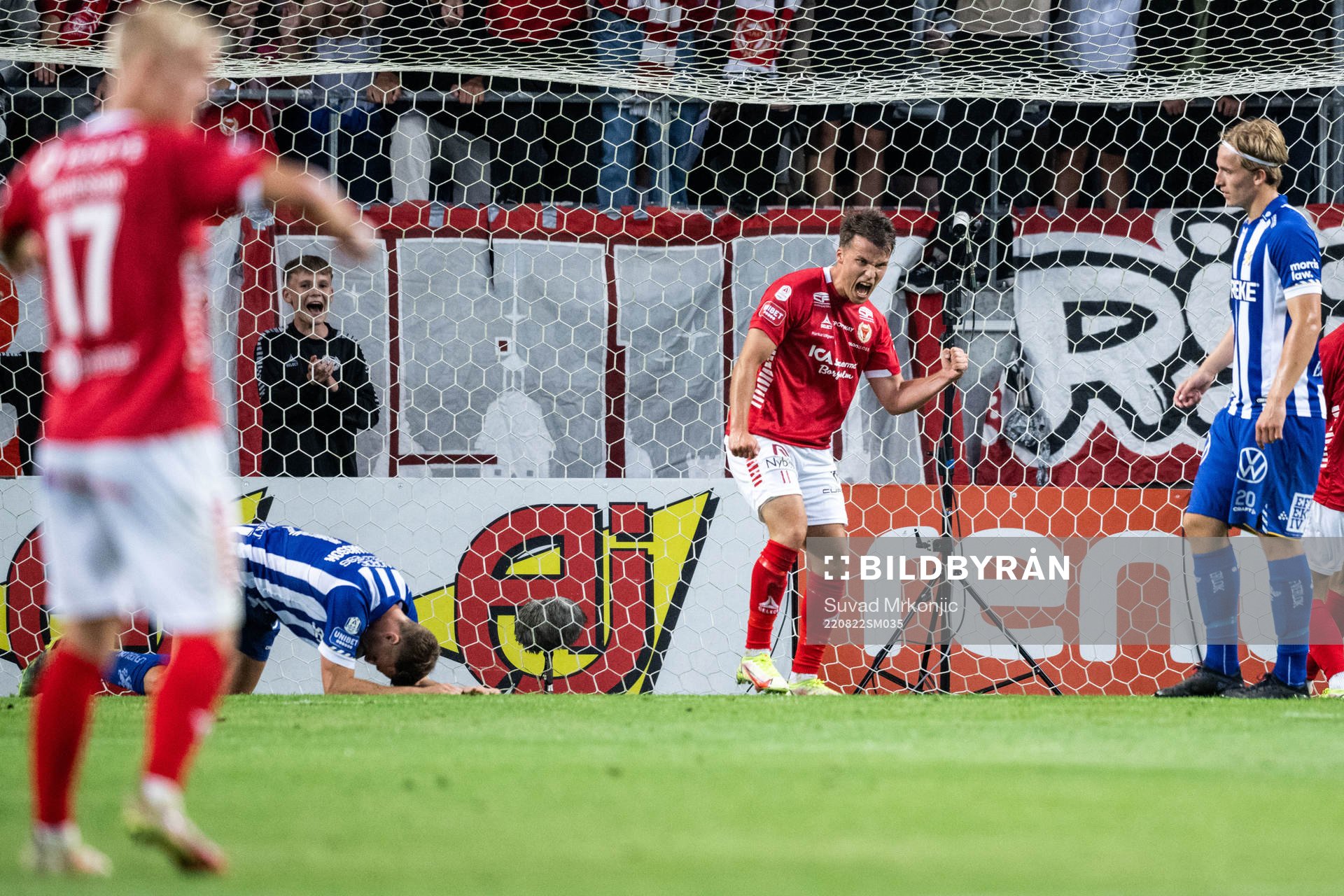 Kalmars Simon Skrabb jublar